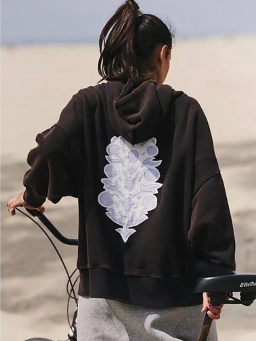 NWT Free People Movement Sprint To The Finish Logo Hoodie, Size XS